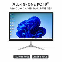 PC All-in-One Kantor Baru Laris Manis Intel Core I5 Dual Core RAM DDR3 8GB HDD 500GB LCD 19 Inch Windows 10 OEM Rumah/Kantor
