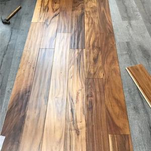 Sıcak satış el kazınmış birleşik ahşap zemin UV bitmiş altın akasya parke döşeme evler için - Product Image 3