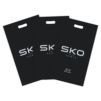 Sacs d'expédition express en polyéthylène noir LDPE et HDPE autocollants pour l'emballage de chaussures, avec logo, fabriqués en usine