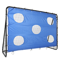 Portería de Fútbol Plegable de Acero/Hierro Resistente para Niños, Equipo de Entrenamiento al Aire Libre, 240x170x85CM