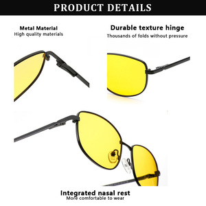 Sunray Small Batch Sample Personalized Rectangular Gold Metal Lightweight Durable Unisex TAC UV400 Polarized <b>Sunglasses</b> - Product Image 5