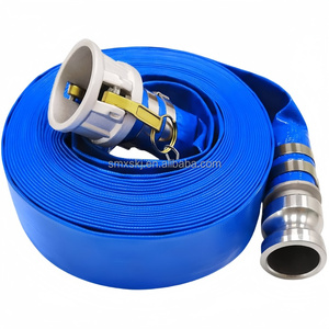 Tuyau plat en <span class=keywords><strong>PVC</strong></span> bleu durable et flexible pour fosses de vidange, irrigation agricole, drainage et nettoyage de piscines, norme ISO - Product Image 5