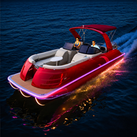 Bateau ponton Kinocean 27 pieds, série sport, bateau de luxe en fibre de verre avec double console pour l'Australie et les États-Unis