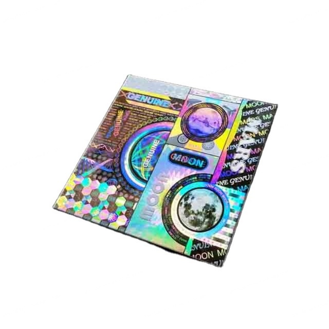 2024 Cheap Holographic QR Code Custom 2D/3D PET Adhesive Stickers for Smart Watch Home Appliance Mobile Phone & Computer-ITS902