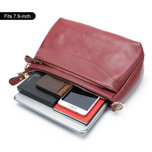 Bolso de Mano de Cuero Suave de un Solo Hombro para Mujer, Bolso Cruzado de Cuero Genuino, Bolso de Hombro de un Solo Hombro para Mujer - Product Image 4