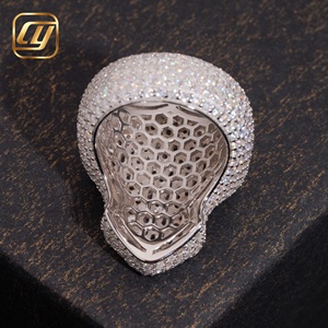 VVS Full Pave Baguette Lab Grown Diamond Cross <b>Ring</b> IGI Certified 925 Sterling Silver <b>Iced</b> Out Hip Hop Mens Religious Jewelry - Product Image 4