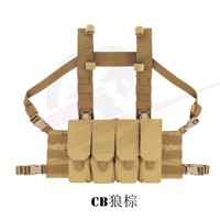VC-007 ou Style Tactique Minimaliste, Sacoche de Poitrine 556/762, Style SS Discret, Équipement Tactique en Nylon Textile