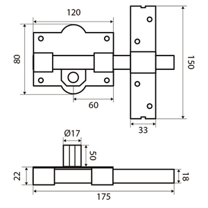 Serratura Fac 301-r/80-p - Product Image 3