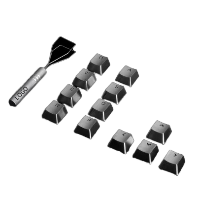 Personality Stainless Steel Keycaps Metal Key for Game Mechanical Keyboard CNC Machining Wire EDM Technology