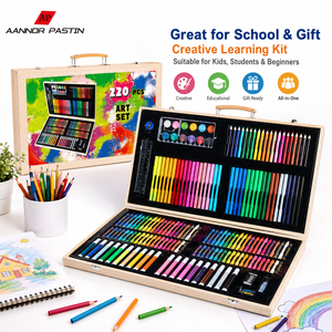 Set Artistico Deluxe in Legno OEM, Kit per Disegno e Pittura, Confezione Regalo Creativa per Adulti - Product Image 3