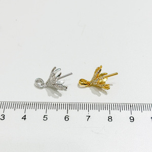 WENCHI S925 Plata Colgante Soporte Vacío para Colgantes DIY Accesorios para Cuentas de 10-13mm 10559 Collar Ocultador Dijes de Diamantes - Product Image 4