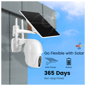 Vente en gros 360 degrés HD Wi-Fi CCTV <span class=keywords><strong>Caméra</strong></span> double sans fil à énergie solaire 5G IP66 étanche Résolution 3MP Carte SD pour une utilisation en <span class=keywords><strong>extérieur</strong></span> - Product Image 4