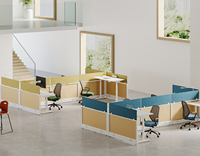 Panneaux de mobilier de bureau OMNI pour économie circulaire moderne, avec assemblage facile, clusters ergonomiques pour centres d'appels