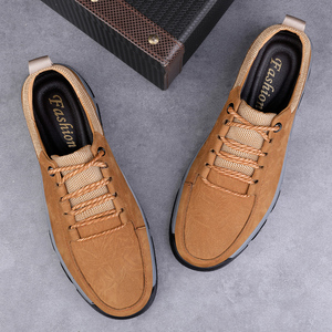 Scarpe Oxford da <span class=keywords><strong>Uomo</strong></span>, <span class=keywords><strong>Stivali</strong></span> da Lavoro e Sicurezza, Scarpe Basse con Lacci per Escursionismo e Trekking, in Vera Pelle Nubuck - Product Image 5