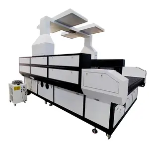 Máquina de corte a laser CO2 para tecido, pano, couro e feltro de lã, câmera CCD de cabeças duplas com alimentação automática para mesa, China, 1800x3000mm