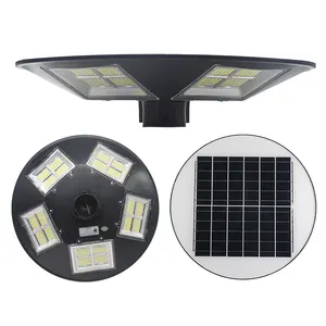 1/6 Outdoor garden use 300w 500w 1000W waterproof solar led cell street lamp UFO solar Price Black Solar Solar UFO Garden Light