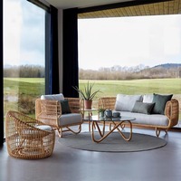 Ensemble de mobilier d'extérieur en rotin, patio, jardin, canapé en rotin, canapé en fer imperméable