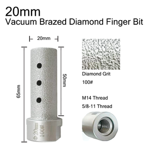 Jingdeyi — mèches diamant sous vide pour meuleuse d'angle, filetage M14, 10-25mm, diamant, fraisage pour marbre, granit, carreaux céramique, meuleuse d'angle, Kits d'outils de fraisage - Product Image 3
