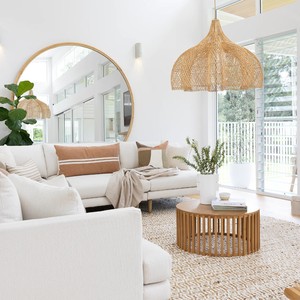 Restaurant Boho Bamboo <strong>Rustic</strong> <strong>Ceiling</strong> Large Hanging Pendant Light Dining Room Decorative Bamboo Wicker Rattan Chandelier <strong>Lamp</strong> - Product Image 6