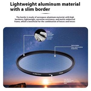 Yingkex 77mm Starlight verre miroir 6 lignes Starburst diffusion <span class=keywords><strong>pour</strong></span> l'<span class=keywords><strong>application</strong></span> de caméra de prise de vue de scène de nuit <span class=keywords><strong>pour</strong></span> <span class=keywords><strong>Canon</strong></span> Fuji - Product Image 4