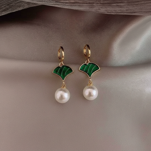 Trending di moda argento fatto a mano Huggie lampadario orecchini a forma di stella geometrico cuore Design vendita calda all'ingrosso perle - Product Image 2