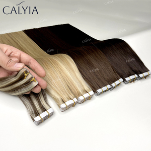 Extensiones de Cabello Humano Ruso Virgen de Lujo de Doble Trama, Larga, Invisible, con Cinta Adhesiva, 12A, Sin Cortar - Product Image 3
