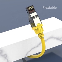 Cable de Conexión Linkwylan 40G Cat8, Cable SFTP de 24AWG con Tipo de PCB RJ45 para Servidor de Centro de Datos, Cables de Comunicación para Switch