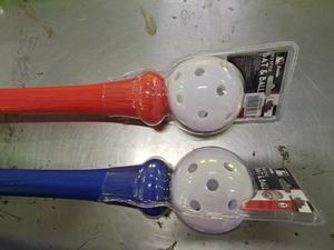 カスタム工場で作られたプロのミニ野球バットボールセット屋外キッズスポーツおもちゃ裏庭トレーニングプラスチックバットとボール - Product Image 6