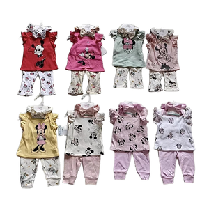 Dis * Ney Set di abbigliamento estivo 3 pezzi Casual in cotone con appendiabiti in cotone 100% 3 pezzi - Product Image 4