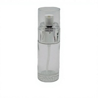 Flacon vaporisateur de parfum portable de 10 ml en plastique rechargeable avec bouchon à vis, sérigraphie et pompe pulvérisatrice