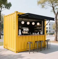 Offre Spéciale : Mini Maison Mobile Pop-up de 3 m pour Café Conteneur Extérieur, Boutique de Thé au Lait, Kiosque Mobile, Mini Bar