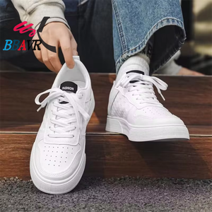 Zapatos para Caminar de Hombre, Blancos, de Corte Bajo, Transpirables, con Parte Superior de PU, Forro de Algodón, Ligeros, para Primavera/Verano/Otoño - Product Image 5