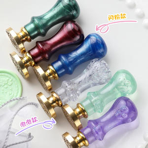 Tête de tampon à cire en forme d'alien pour la création de journaux et les travaux manuels en papier - Product Image 2