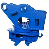 Coupleur hydraulique rotatif robuste à double verrouillage avec soupape de sécurité pour excavatrices de 2 à 50 tonnes, travaux de construction et de terrassement