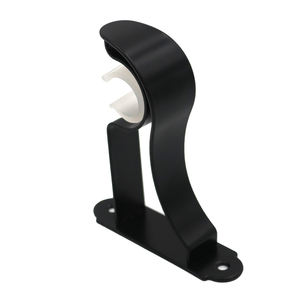 홈 장식 뱀 모양의 철 금속 용접 극 걸이 파이프 지원 튜브 홀더 커튼 액세서리 단일 28mm 막대 브래킷 - Product Image 6