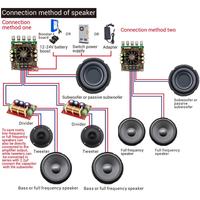 Papan Amplifier Daya 2.1 Saluran 200W+200W+400W QCC3034+PCM5102+TPA3223+NE5532 Chip untuk Penggemar Musik