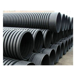 HDPE a doppia parete corrugato di drenaggio tubo delle <span class=keywords><strong>acque</strong></span> <span class=keywords><strong>reflue</strong></span> irrigazione agricola tubo di plastica perforato canale sotterraneo - Product Image 2