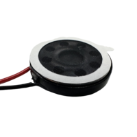 Haut-parleur klaxon 20Mm 8 Ohm 1W Micro haut-parleur magnétique intérieur en plastique petit rond Composants acoustiques avec fil