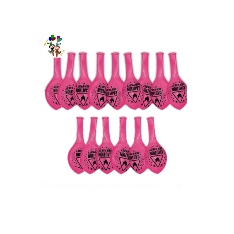 Розовый девичник осторожностью дешевые воздушные шары с надписями и изображениями HPC-0926