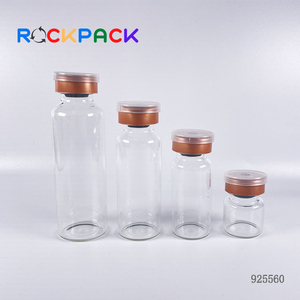 3ml 5ml 10ml 20ml Transparent <b>Empty</b> Glass Pharmacy Vial <b>Bottle</b> for Medical Injection with Rubber Stopper - Product Image 3