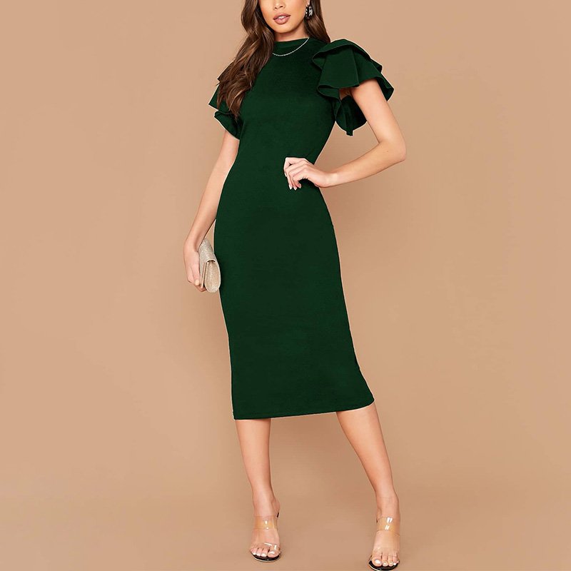 Zapatos para un vestido verde botella | Miss Garcia