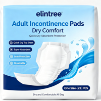 Premium Elintree T-Form Erwachsenen-Windeleinlagen Superabsorbierend Atmungsaktiv PE-Film Auslaufschutz Unisex Inkontinenz-Windelunterlagen
