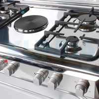 Cuisinière à gaz Xunda 90 cm avec 5 brûleurs et four, cuisinière autonome pour la maison