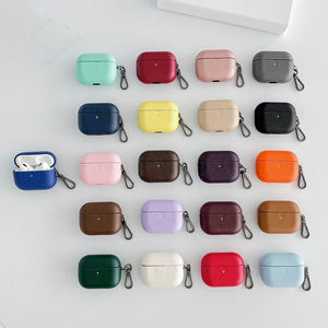Para <span class=keywords><strong>AirPods</strong></span> 4 Cover Lychee Pattern PU Funda de cuero para auriculares para <span class=keywords><strong>AirPods</strong></span> Pro 2 3 4 Funda protectora - Product Image 1