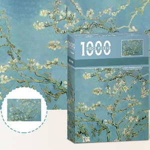 Rompecabezas educativo y creativo de 1000 piezas con paisajes de pinturas mundialmente famosas, de papel, para niños, para aliviar el estrés, OEM - Product Image 3