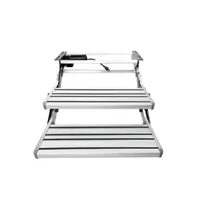 Équipements de voyage de luxe Caravan Entry Double Layers Electric Rv Trailer Step avec certification CE