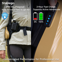 Stablego Outils multifonctions rechargeables ultralégers pliables, exosquelette de ski, 6 modes, vitesse 11 km/h, étanche, fibre de carbone pour jeunes