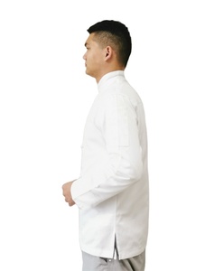 Vendita calda di alta qualità Unisex <span class=keywords><strong>Chef</strong></span> giacca e pantaloni Set tessuto estivo ristorante uniforme per alberghi e cucine - Product Image 4