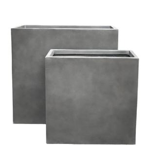 Sovra misura Extra Large lungo rettangolare in fibra di vetro rinforzata vaso vaso <span class=keywords><strong>per</strong></span> giardino all'aperto con stile minimalista - Product Image 2