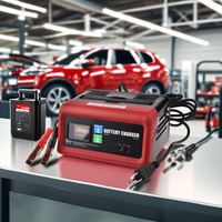 Chargeur de batterie de voiture universel certifié CE 6V/12V 2/6A avec connexion par prise et garantie d'un an